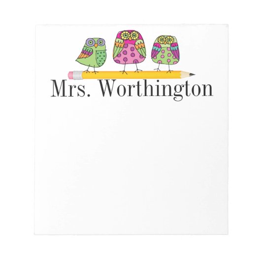 Schoolnotitieblok Notitieblok (Voorkant)