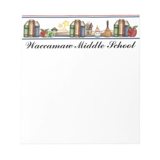 Schoolnotitieblok Notitieblok (Voorkant)
