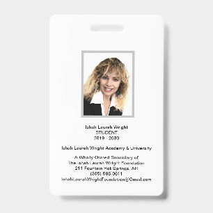 Schoolnummer Badge