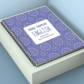 Schoolonderwerp Gepersonaliseerde Paarse en roze Notitieboek