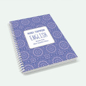 Schoolonderwerp Gepersonaliseerde Paarse en roze Notitieboek