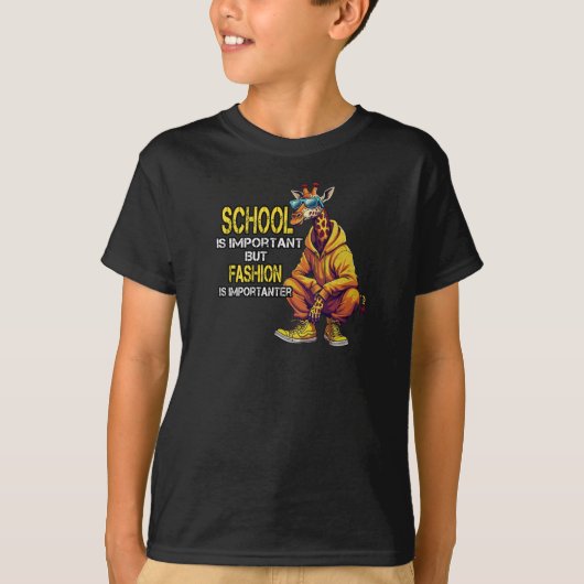 Schoolonderwijs Belangrijke Mode Grappige Mode T-shirt (Voorkant)