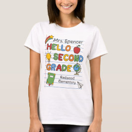 Schoolpapier & Krabbels Hallo Groep 4 T-shirt