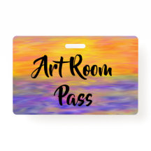 Schoolpas met kleurrijke en vun