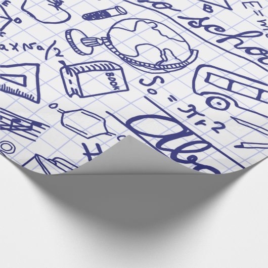 Schoolpatroon Cadeaupapier (Hoek)