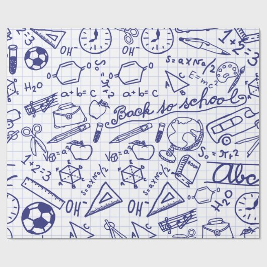 Schoolpatroon Cadeaupapier (Vlak)