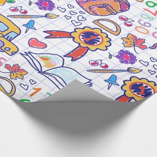 Schoolpatroon Cadeaupapier (Hoek)