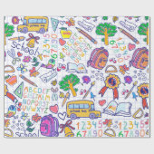 Schoolpatroon Cadeaupapier (Vlak)