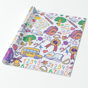 Schoolpatroon Cadeaupapier