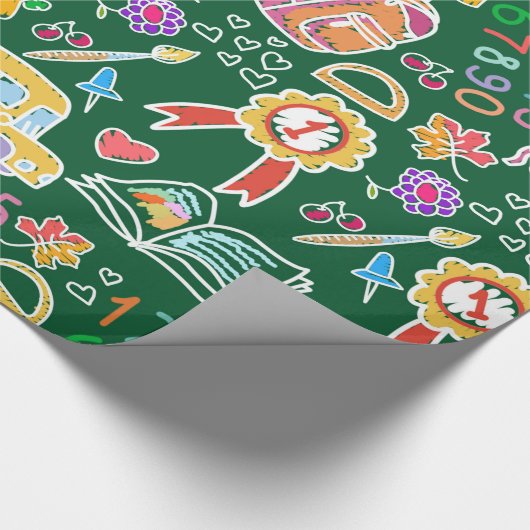 Schoolpatroon Cadeaupapier (Hoek)