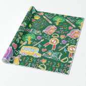 Schoolpatroon Cadeaupapier (Uitgerold)