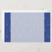 Schoolpatroon. Donkerblauw. Briefpapier (Voorkant / Achterkant)