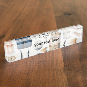 Schoolpatroonnaam bord naambordje