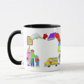 Schoolpictogramgrens Mok (Links)