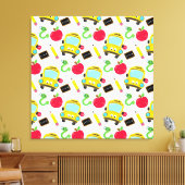 Schoolpremium-schilderdoek (gloss) canvas afdruk (Insitu (Woonkamer))