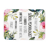 Schoolpsychologe Schattingscadeau Magneet (Horizontaal)