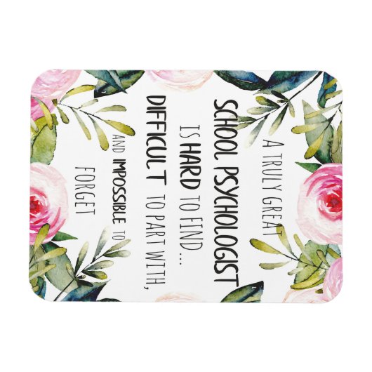 Schoolpsychologe Schattingscadeau Magneet (Horizontaal)