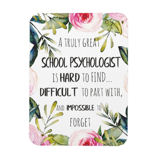 Schoolpsychologe Schattingscadeau Magneet (Verticaal)