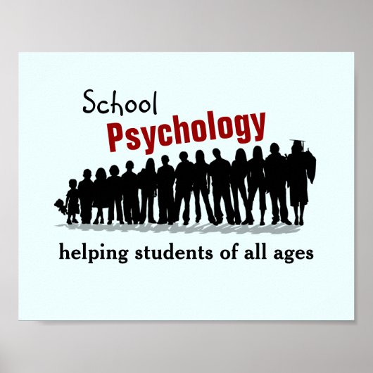 Schoolpsychologie: alle studenten helpen (Poster) Poster (Voorkant)