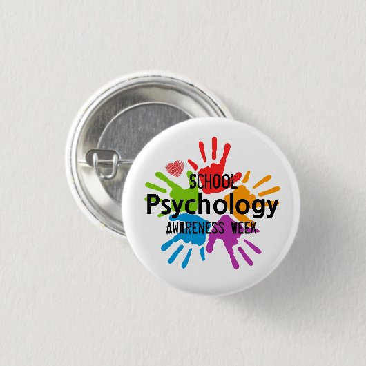 Schoolpsychologie Bewustmakingsweek Button (Voorkant /achterkant)