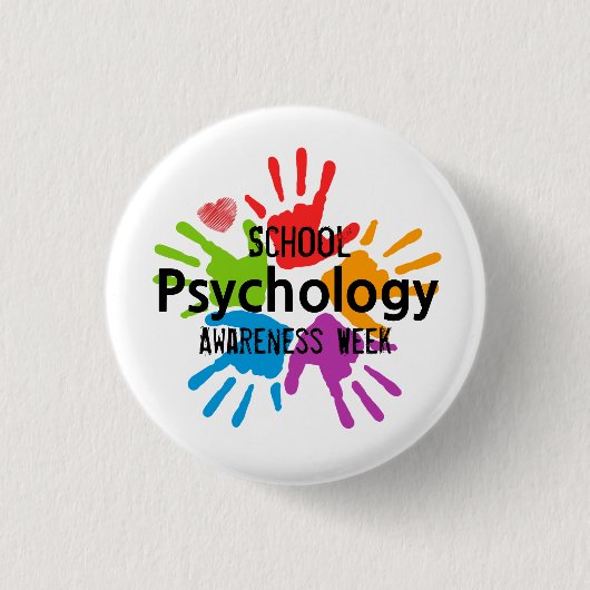 Schoolpsychologie Bewustmakingsweek Button (Voorkant)