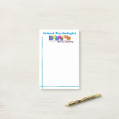 Schoolpsychologie/Kinderen zijn mijn bedrijf post- Post-it® Notes (Op bureau)