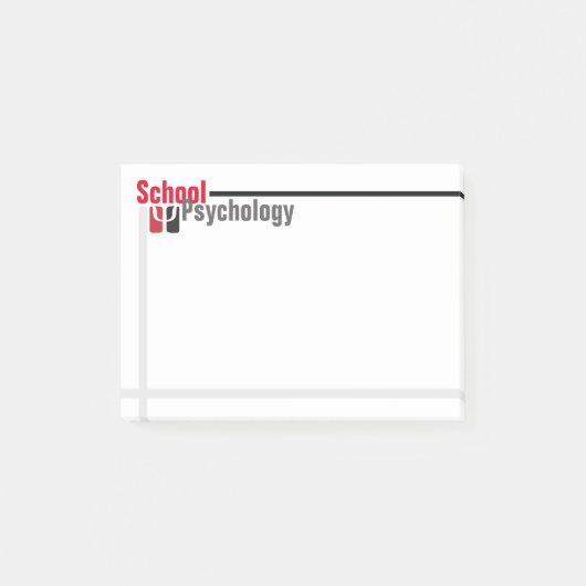 Schoolpsychologie Sharp en Stylish Post-it Notes (Voorkant)