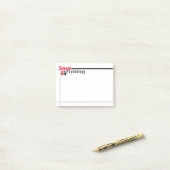 Schoolpsychologie Sharp en Stylish Post-it Notes (Op bureau)