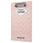 Schoolpsycholoog Aangepaste naam Chevron Klembord (Links)