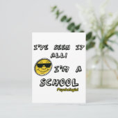 schoolpsycholoog briefkaart (Staand voorkant)