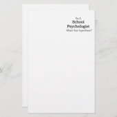 schoolpsycholoog briefpapier (Voorkant / Achterkant)