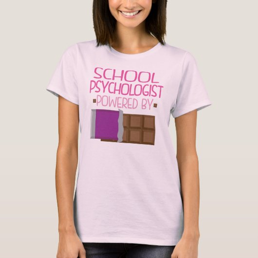 Schoolpsycholoog Chocolate Gift voor haar T-shirt (Voorkant)