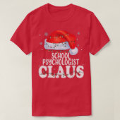 Schoolpsycholoog Claus Kerstmis Funny Matching T-shirt (Design voorkant)