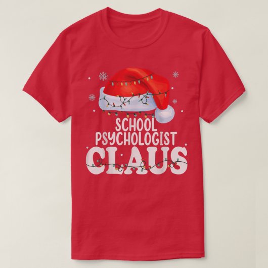 Schoolpsycholoog Claus Kerstmis Funny Matching T-shirt (Design voorkant)