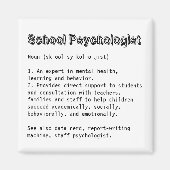 Schoolpsycholoog Definition Magnet (Voorkant)