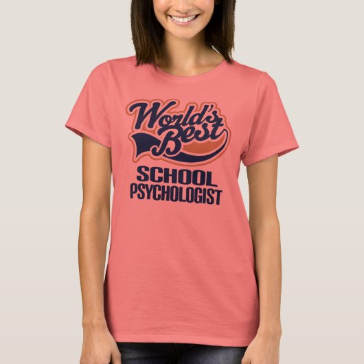 Schoolpsycholoog Gift (beste werelden) T-shirt (Voorkant)