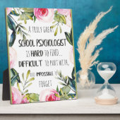 Schoolpsycholoog Kantoor decor appreciation Gift Fotoplaat (Zijkant)