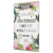 Schoolpsycholoog Kantoor decor appreciation Gift Klembord (Links)