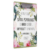 Schoolpsycholoog Kantoor decor appreciation Gift Klembord (Rechts)