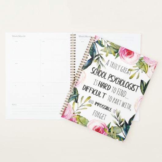 Schoolpsycholoog Kantoor decor appreciation Gift Planner (Display)
