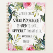 Schoolpsycholoog Kantoor decor appreciation Gift Planner (Voorkant)