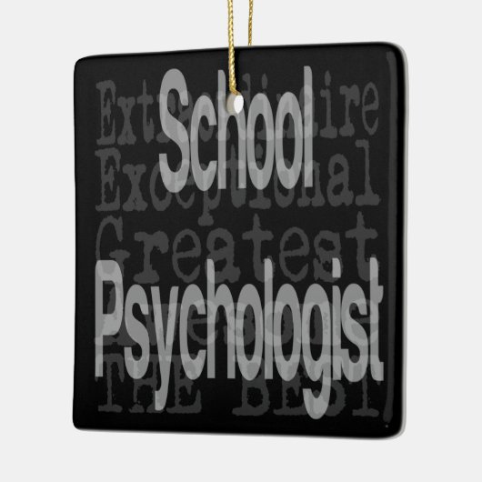 schoolpsycholoog keramisch ornament (Links)