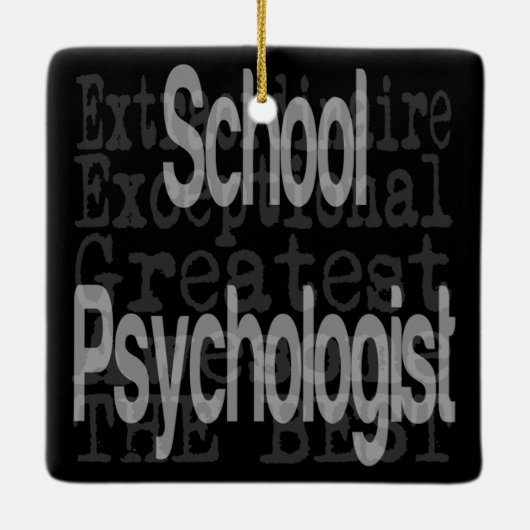 schoolpsycholoog keramisch ornament (Achterkant)
