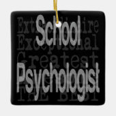 schoolpsycholoog keramisch ornament (Voorkant)