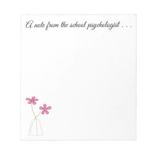 Schoolpsycholoog klein Memo Pad Notitieblok