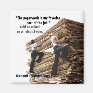 Schoolpsycholoog Mountain bergklimmer Magnet