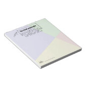 schoolpsycholoog noteert poot met Kind banner Notitieblok (Schuin)