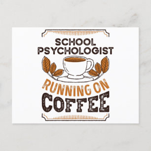 Schoolpsycholoog op Coffee Caffeine Gif Briefkaart