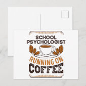 Schoolpsycholoog op Coffee Caffeine Gif Briefkaart (Voorkant / Achterkant)