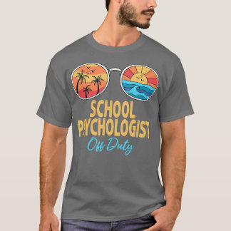 Schoolpsycholoog op zonnescherm vorige dag O T-shirt